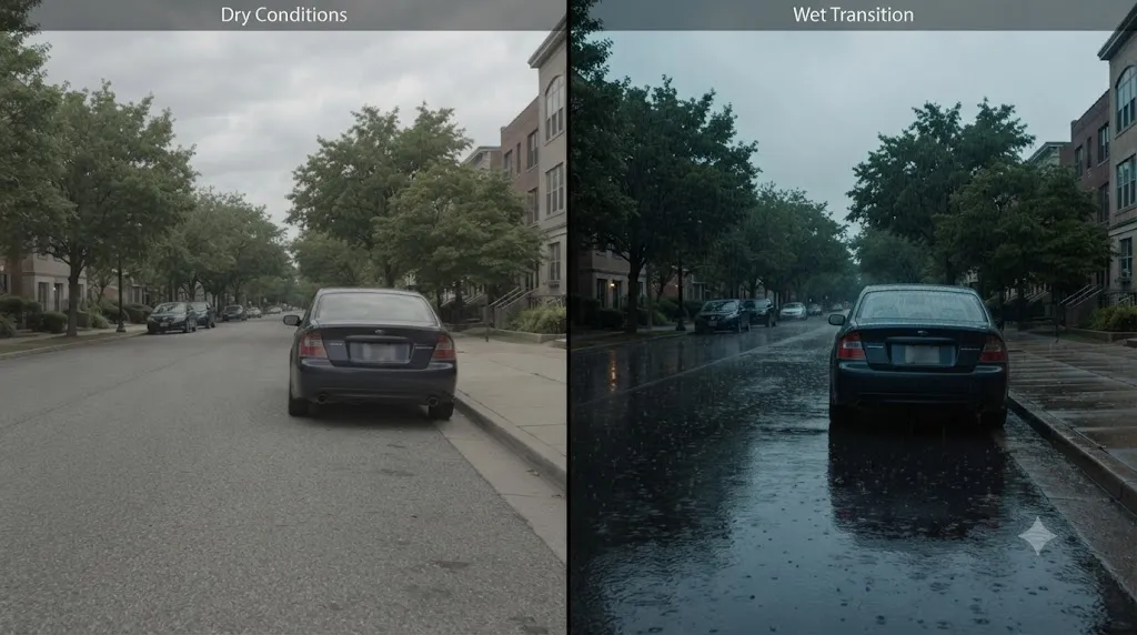 Kling weather change sequence example
