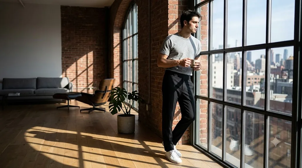 Gemini AI boy-style photo prompt example - New York SoHo Loft